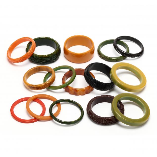 collection-of-bakelite-bangle-bracelets