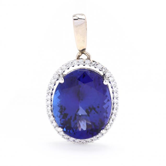 white-gold-tanzanite-and-diamond-pendant