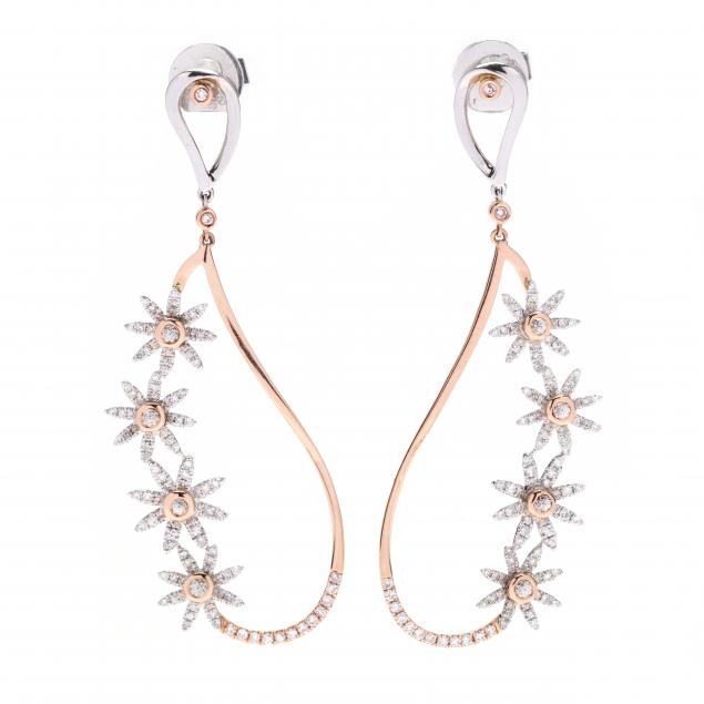 bi-color-gold-colored-diamond-and-diamond-earrings