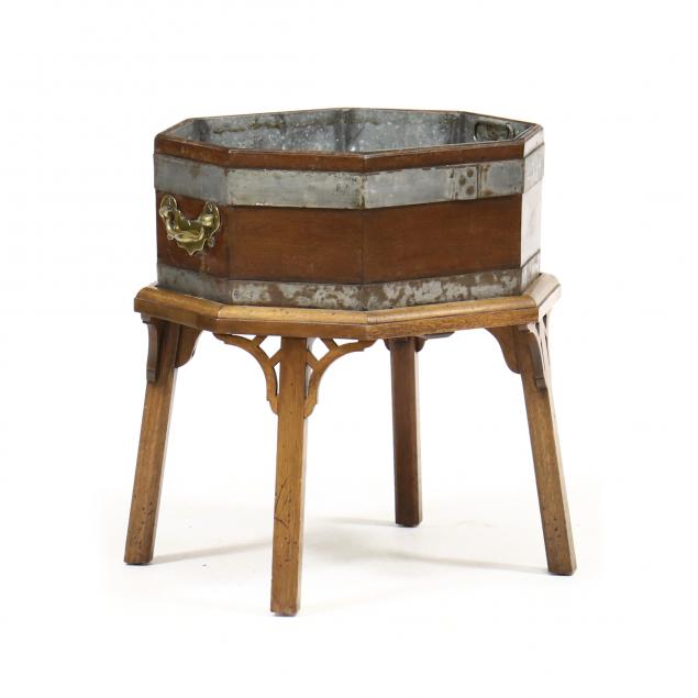 antique-english-mahogany-jardiniere-wine-cooler-on-stand