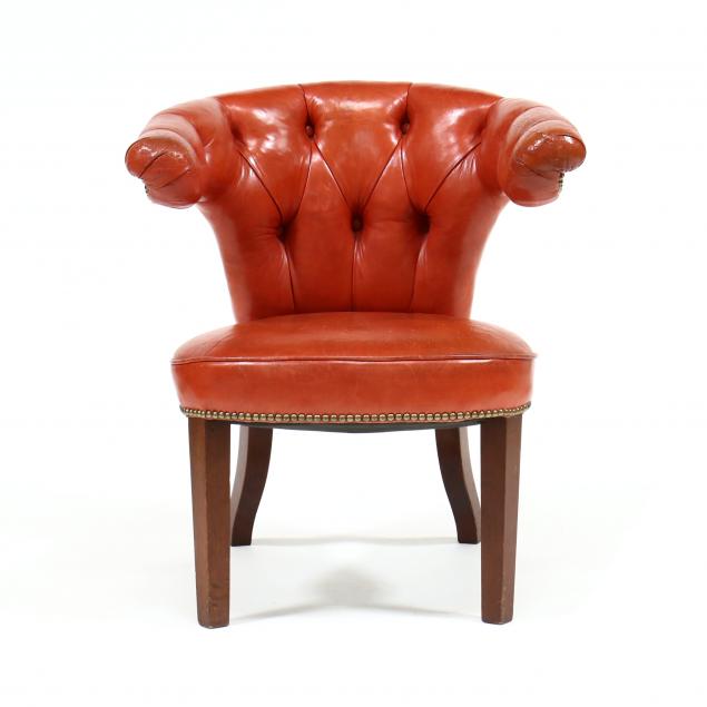 antique-english-mahogany-and-leather-cock-fighting-chair