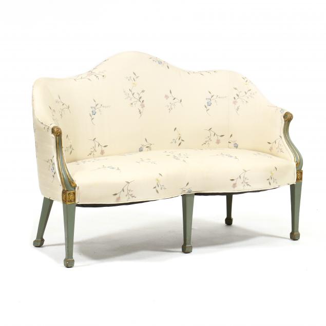 vintage-italianate-painted-and-upholstered-settee