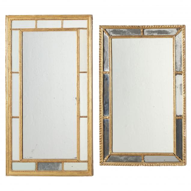 two-antique-italian-gilt-framed-mirrors