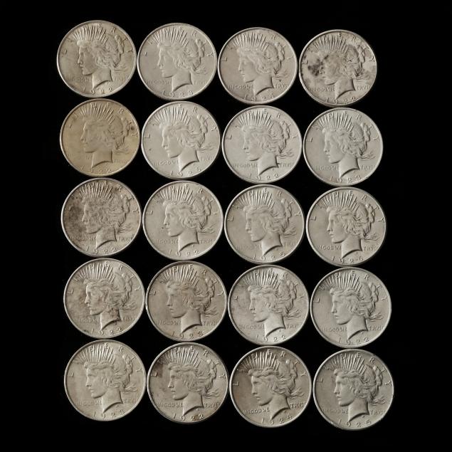 roll-of-twenty-20-uncirculated-peace-silver-dollars