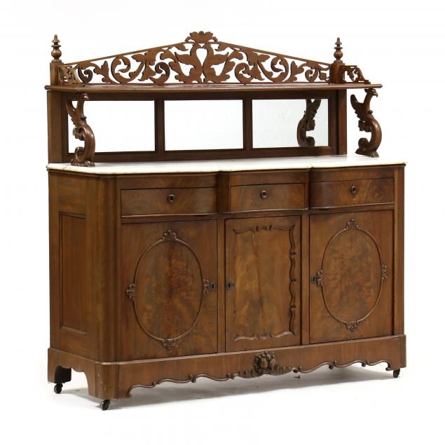 american-rococo-revival-mahogany-marble-top-sideboard