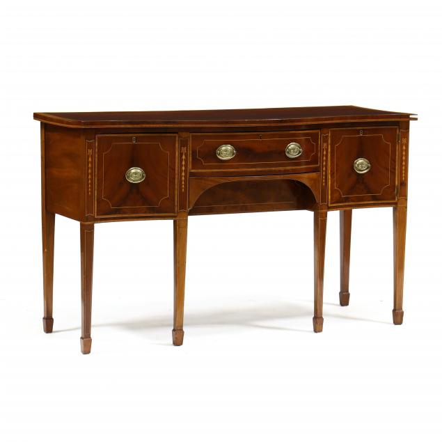 george-iii-inlaid-mahogany-serpentine-sideboard