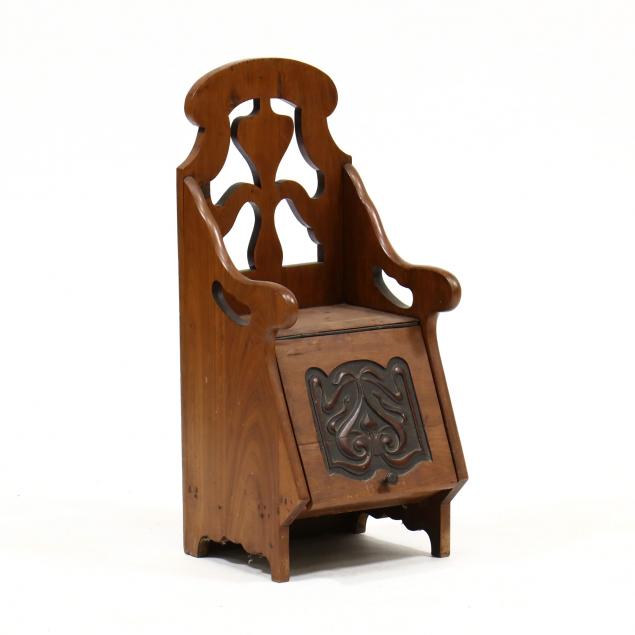 art-nouveau-mahogany-coal-scuttle-chair