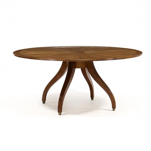 rose-tarlow-regency-style-sunburst-mahogany-circular-dining-table