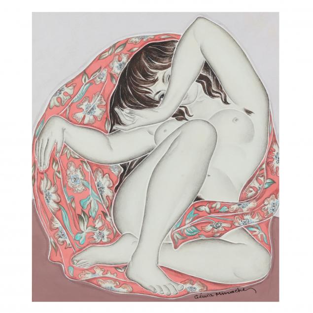 genia-minache-russian-french-1907-1972-reclining-nude