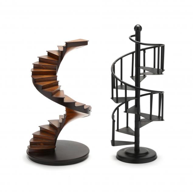 two-model-spiral-staircases-including-one-by-authentic-models
