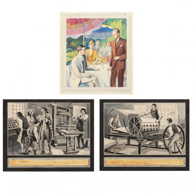 alexander-oscar-levy-american-1881-1947-three-illustrations