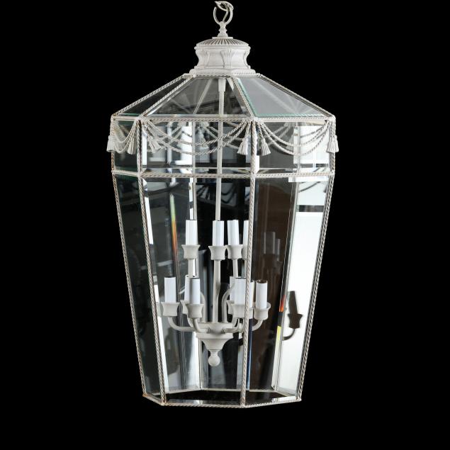 regency-style-lantern-form-pendant-light