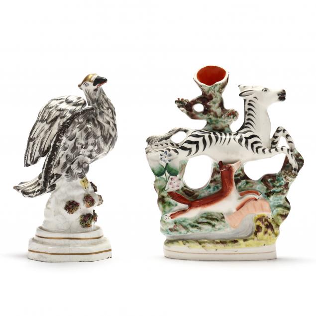 early-staffordshire-eagle-and-zebra-spill-vases