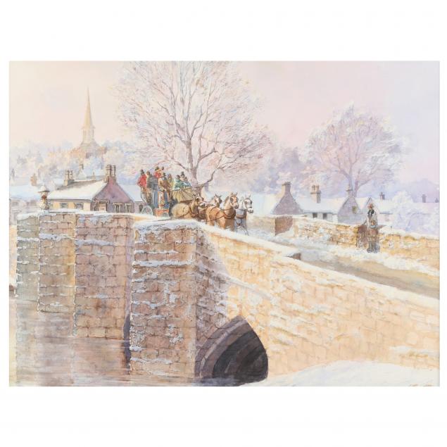 larry-feather-british-late-20th-century-i-leaving-bakewell-long-ago-i