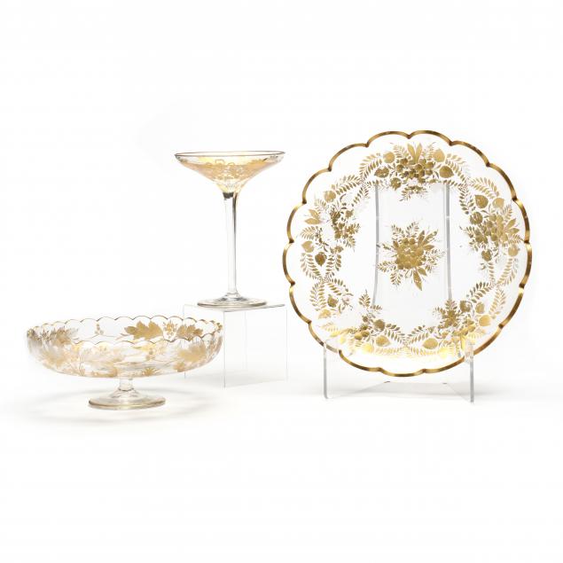three-pieces-of-antique-etched-and-gilt-elegant-glass-tableware