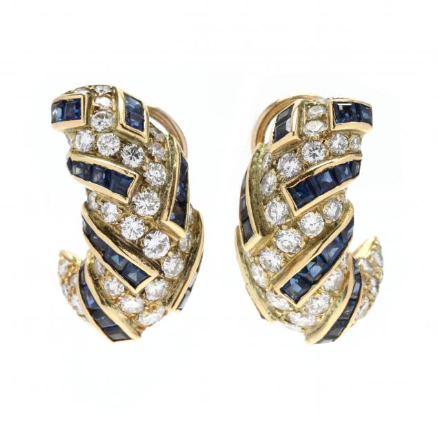 gold-diamond-and-sapphire-earrings