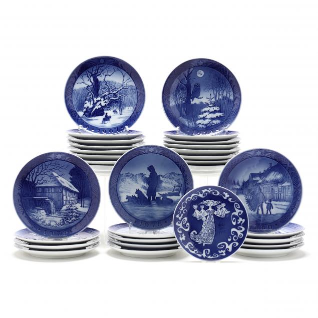 group-of-royal-copenhagen-holiday-plates