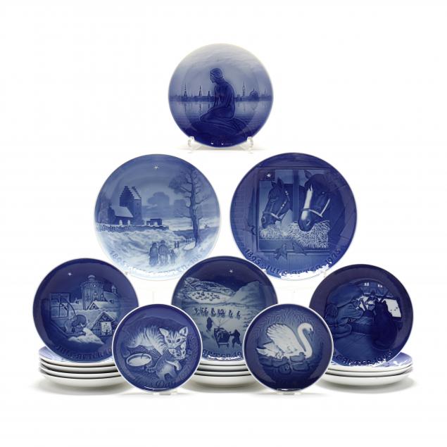 group-of-bing-grondahl-holiday-plates