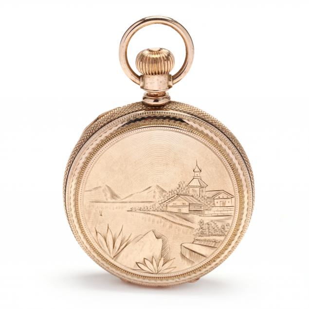 antique-gold-hunter-case-pocket-watch-elgin