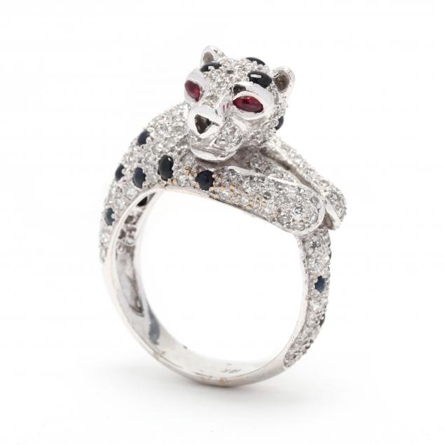 white-gold-and-gem-set-panther-ring
