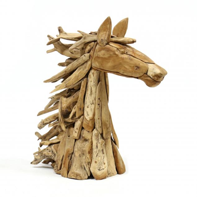 life-size-drift-wood-bust-of-a-horse