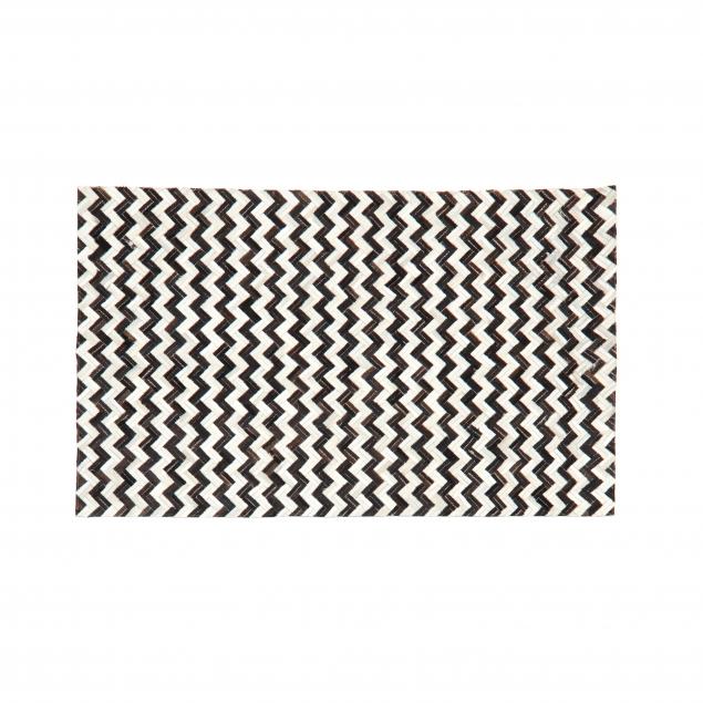 nuloom-chevron-cow-hide-area-rug