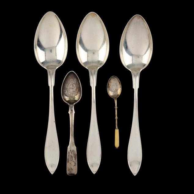a-grouping-of-far-east-and-swedish-silver-flatware-items