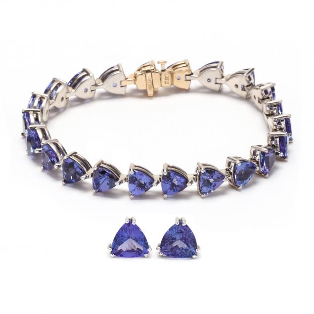 tanzanite-bracelet-and-earrings