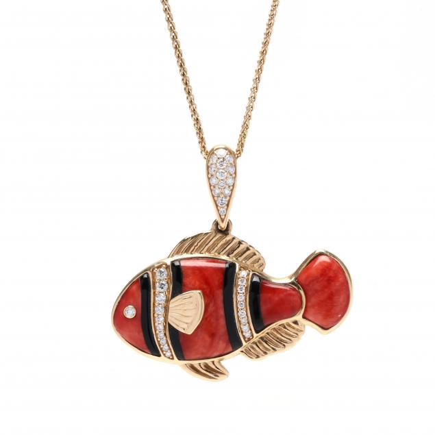 gold-and-gem-set-clownfish-necklace-kabana