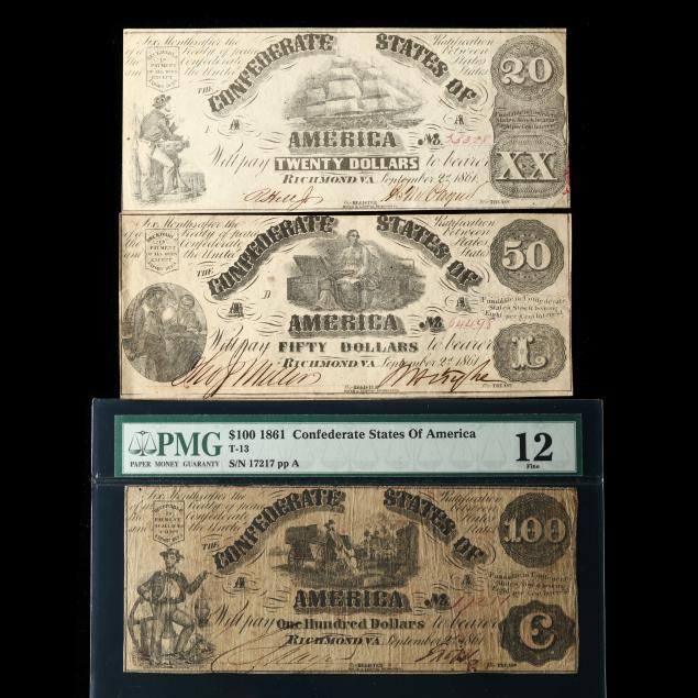 three-early-war-confederate-notes-with-sailor-vignettes-in-lower-left