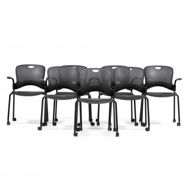 jeff-weber-bill-stumpf-seven-black-i-caper-i-stacking-chairs