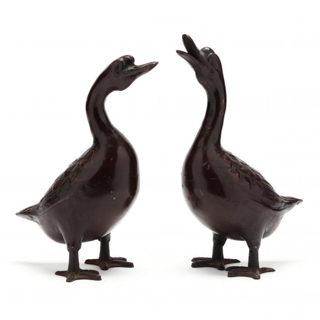a-pair-of-chinese-style-painted-iron-geese
