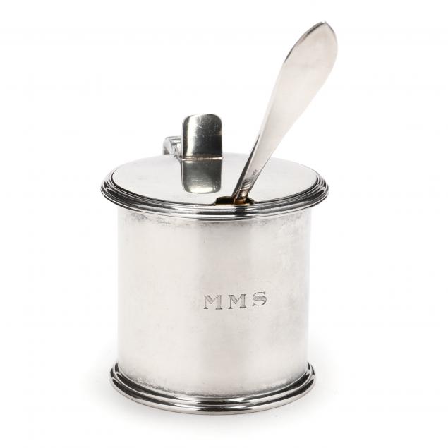 tiffany-co-sterling-silver-lidded-jam-jar-and-cartier-spoon