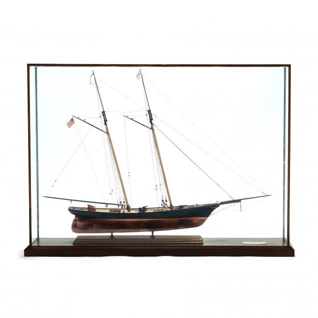 large-cased-model-of-the-celebrated-19th-century-racing-yacht-i-america-i