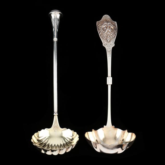 two-american-coin-silver-ladles