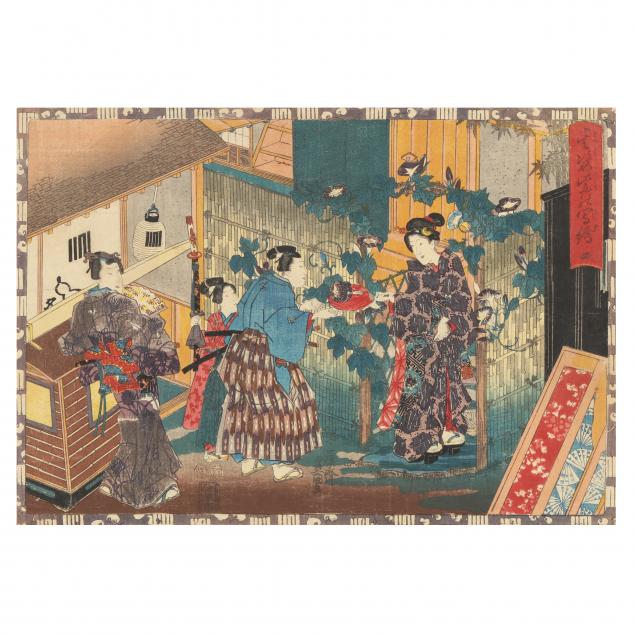utagawa-kunisada-toyokuni-iii-japanese-1786-1864-genji-print-of-yugao-chapter