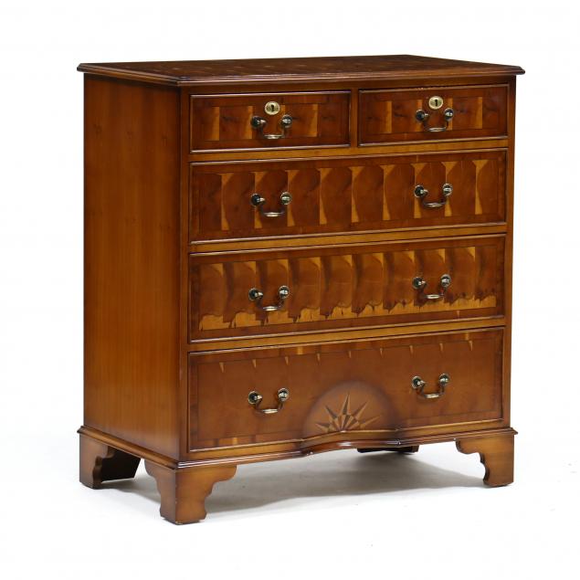 georgian-style-oyster-veneered-and-inlaid-bachelor-s-chest-of-drawers