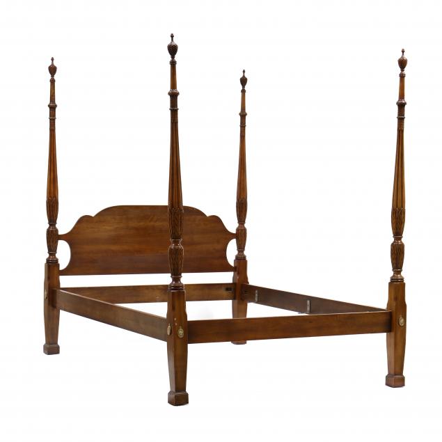 statton-queen-size-carved-cherry-tall-post-bed