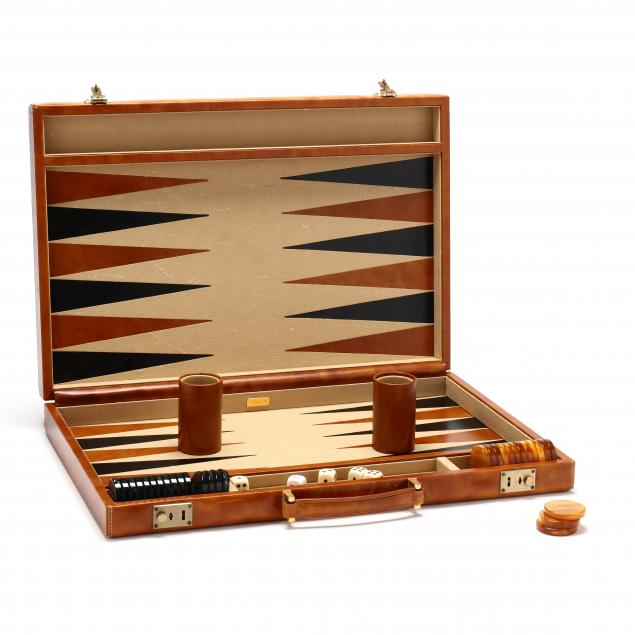 t-anthony-leather-cased-backgammon-set