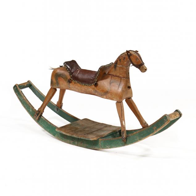antique-american-paint-decorated-child-s-rocking-horse