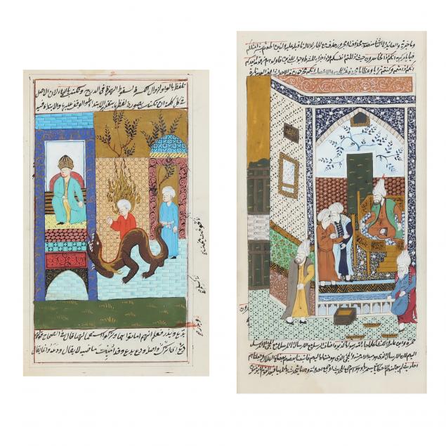 two-illustrated-folios-from-persian-manuscripts