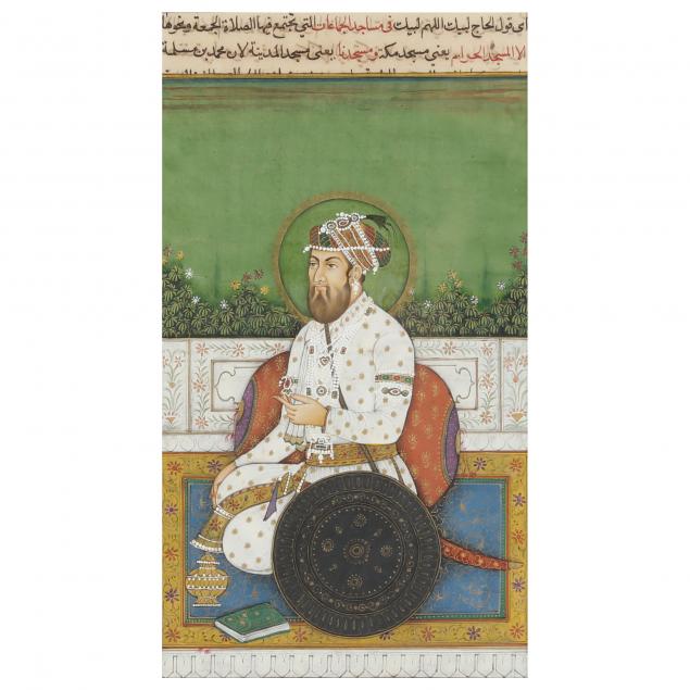 an-indian-miniature-portrait-painting-of-a-mughal-ruler