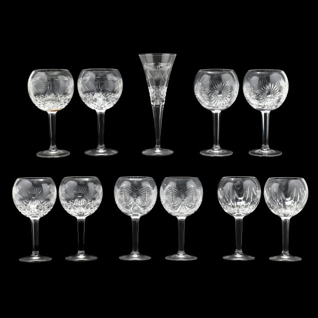 waterford-eleven-pieces-of-i-millennium-i-crystal-stemware
