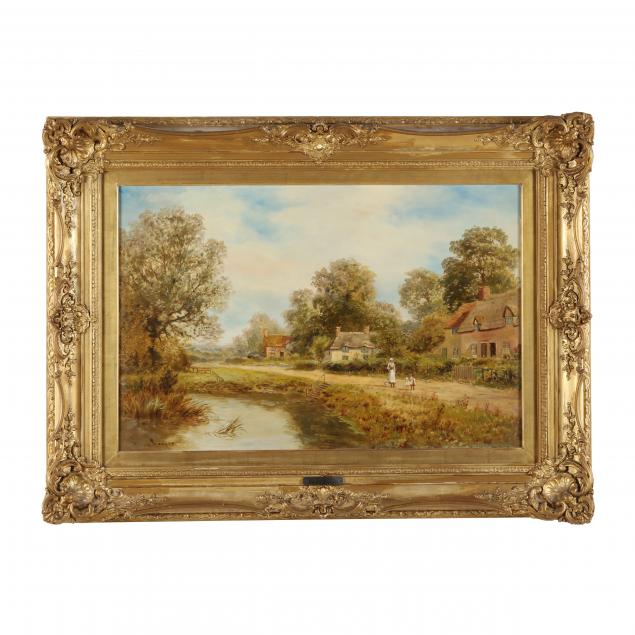 henry-cooper-british-19th-century-village-scene-with-figures