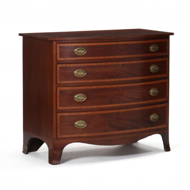 new-england-federal-mahogany-inlaid-bow-front-chest-of-drawers