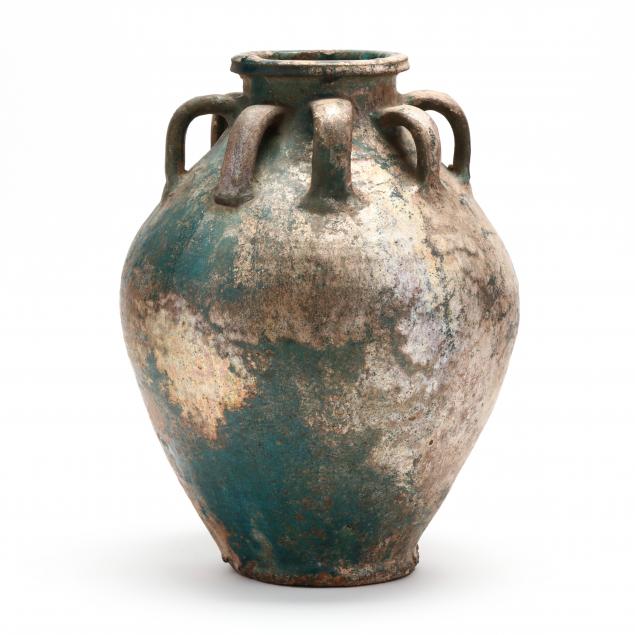 a-large-persian-turquoise-glazed-storage-jar-with-handles