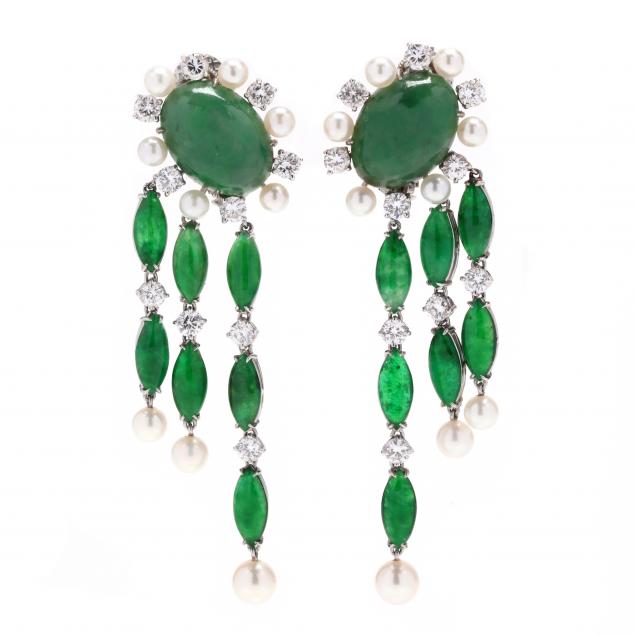 white-gold-jadeite-pearl-and-diamond-chandelier-earrings