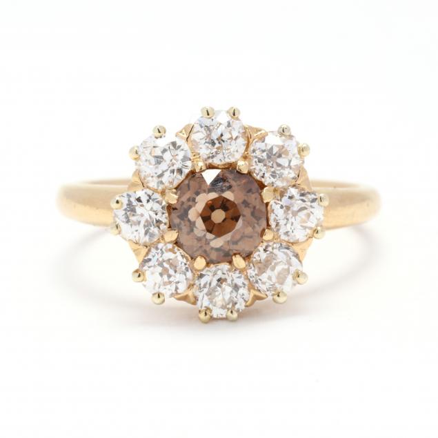 gold-colored-diamond-and-diamond-ring