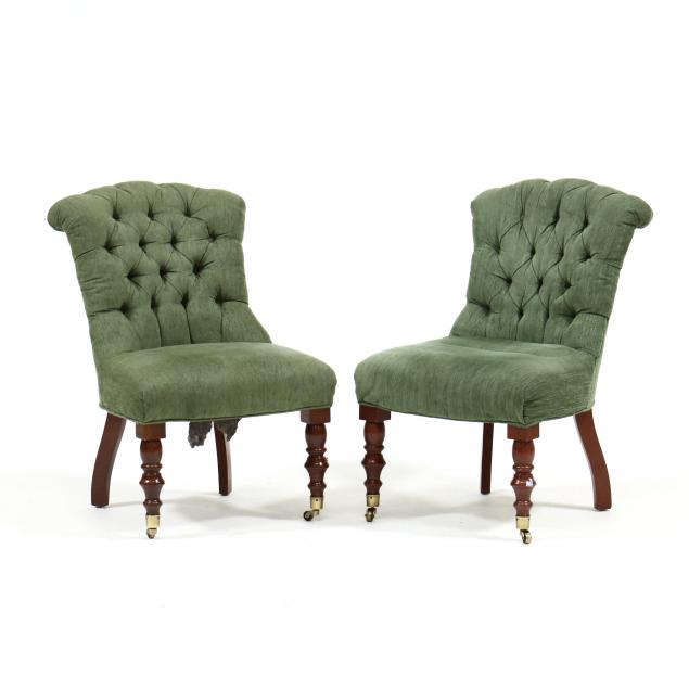 pair-of-tufted-slipper-chairs