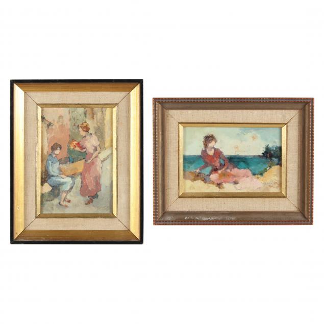 edna-gass-american-1904-1993-two-figural-paintings